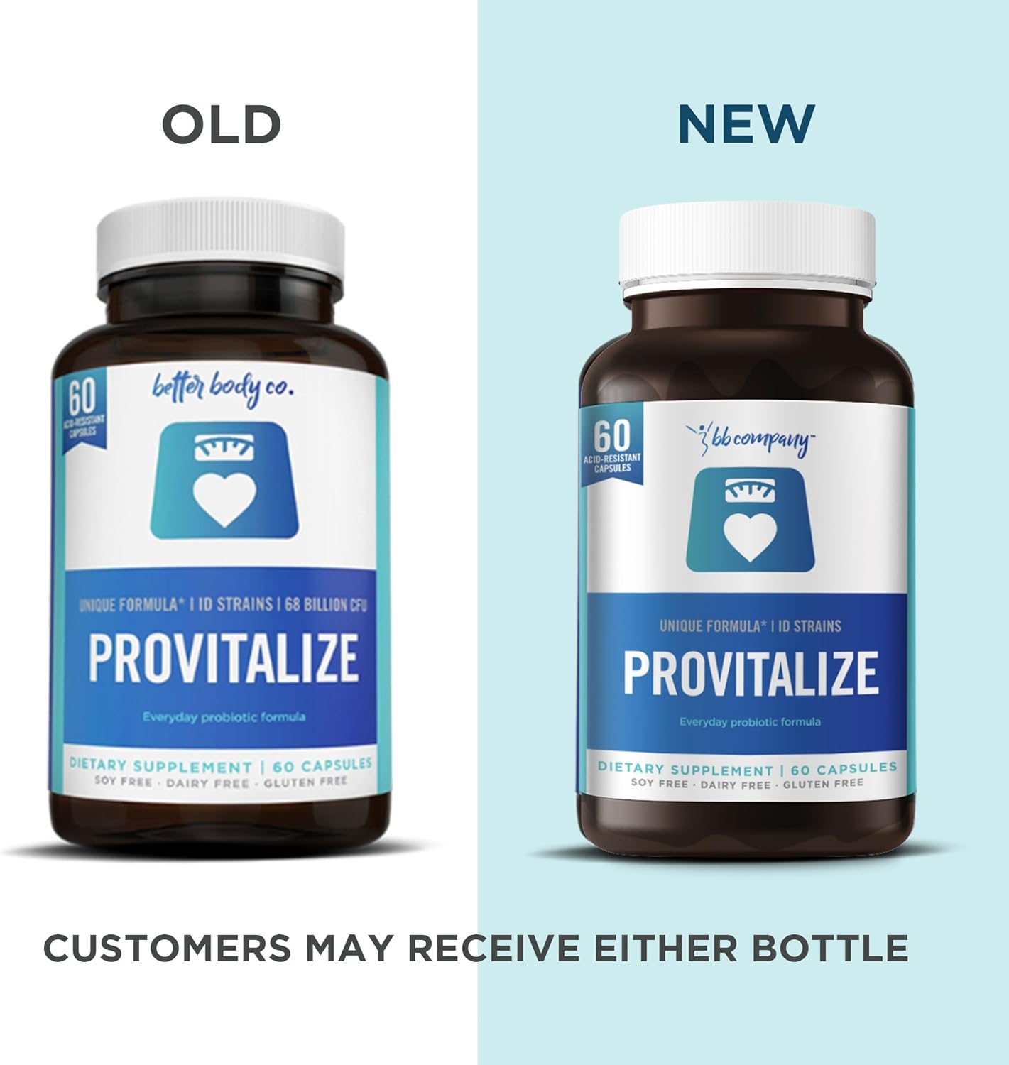 BB Company Provitalize | Probiotics for Women Digestive Health, Menopause | Sexy Midsection Curves, Bloat, Joint Support | Turmeric Curcumin | Packaging Vary | Now (Formerly Better Body Co.)(60 Ct)