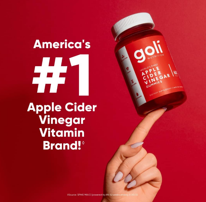 Goli Apple Cider Vinegar Gummy Vitamins - 60 Count - Vitamin B12, Gelatin-Free, Gluten-Free, Vegan & Non-GMO - health- product i,age- muzsha ltd- trend hub