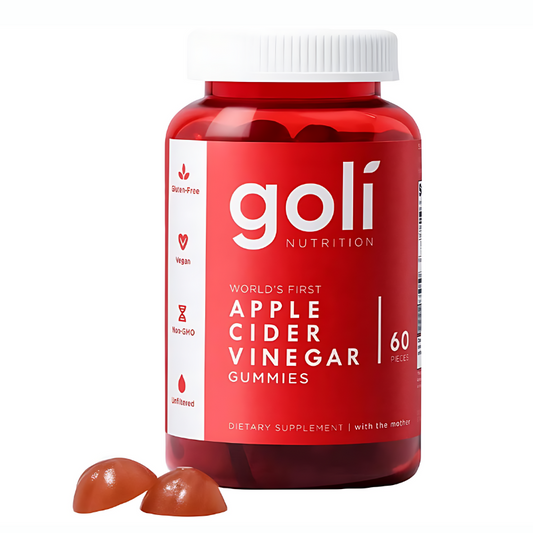 Goli Apple Cider Vinegar Gummy Vitamins - 60 Count - Vitamin B12, Gelatin-Free, Gluten-Free, Vegan & Non-GMO - health- product i,age- muzsha ltd- trend hub