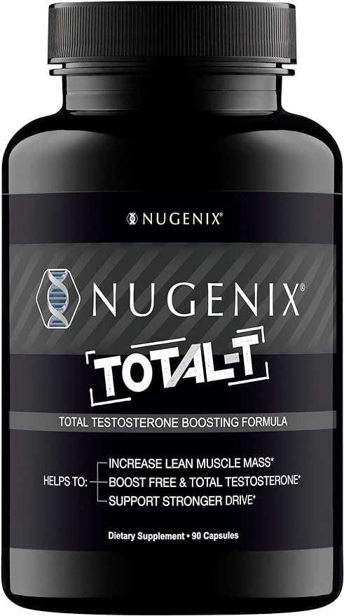 Nugenix Total-T, Free and Total Testosterone Booster Supplement for Men, 90 Count